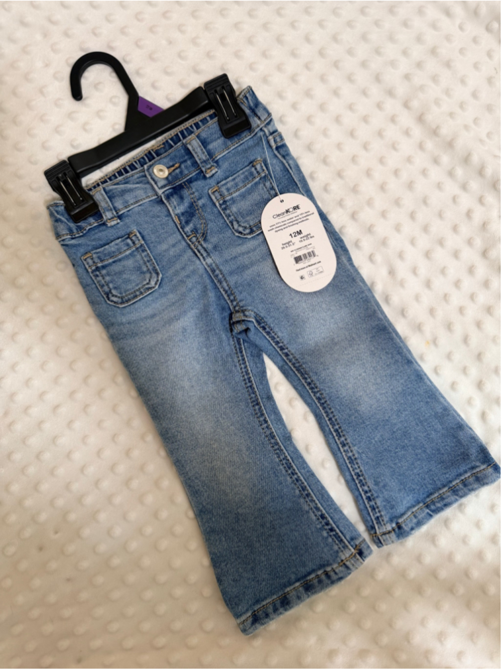 Baby Wonder Nation Blue Denim Flare Jeans Size 12 Months